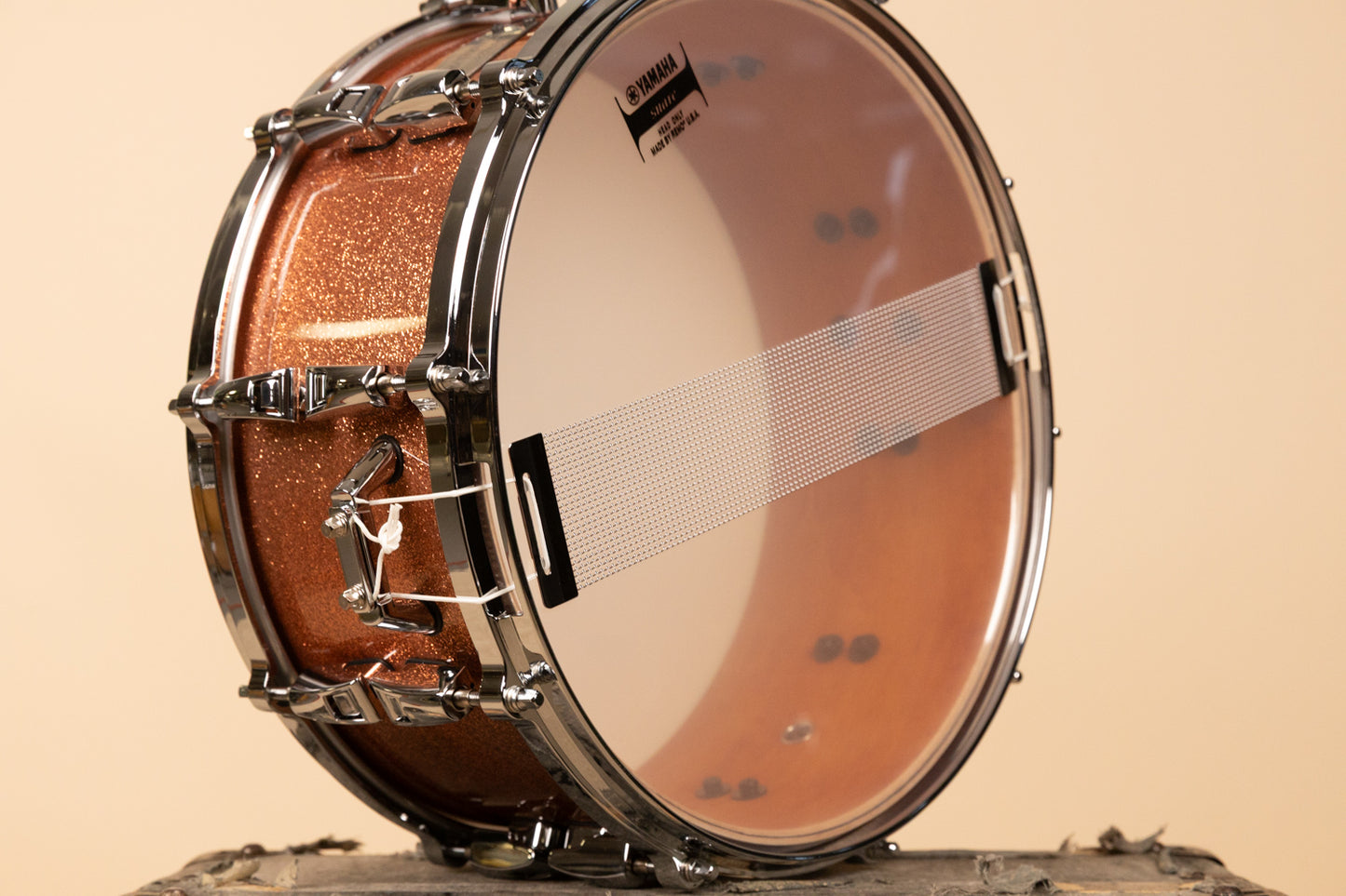 Yamaha Absolute Hybrid 6x14 Pink Champagne Sparkle Snare Drum