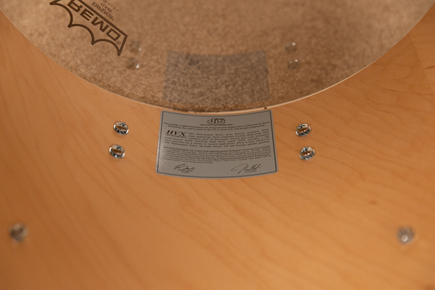 DW Performance Natural Satin Oil 16x20 8x12 and 14x14 Drum Set