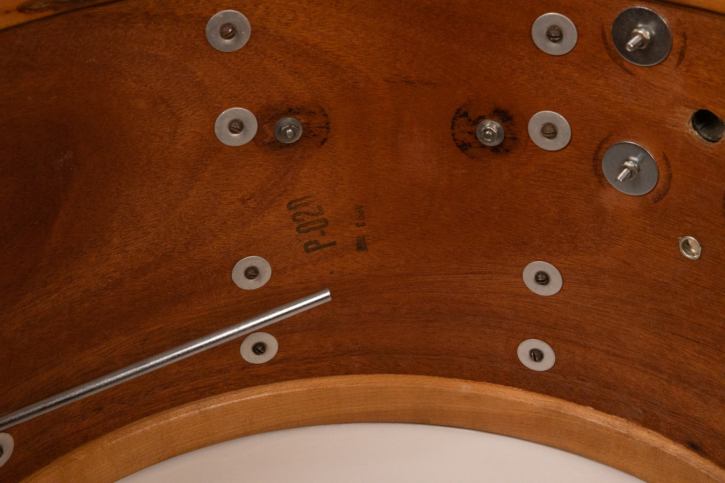 1950s Slingerland 14x22 White Marine Pearl Bass Drum