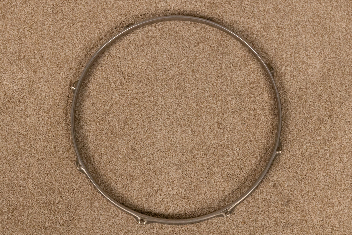 Vintage Ludwig 15" Nickel Over Brass Batter Hoop