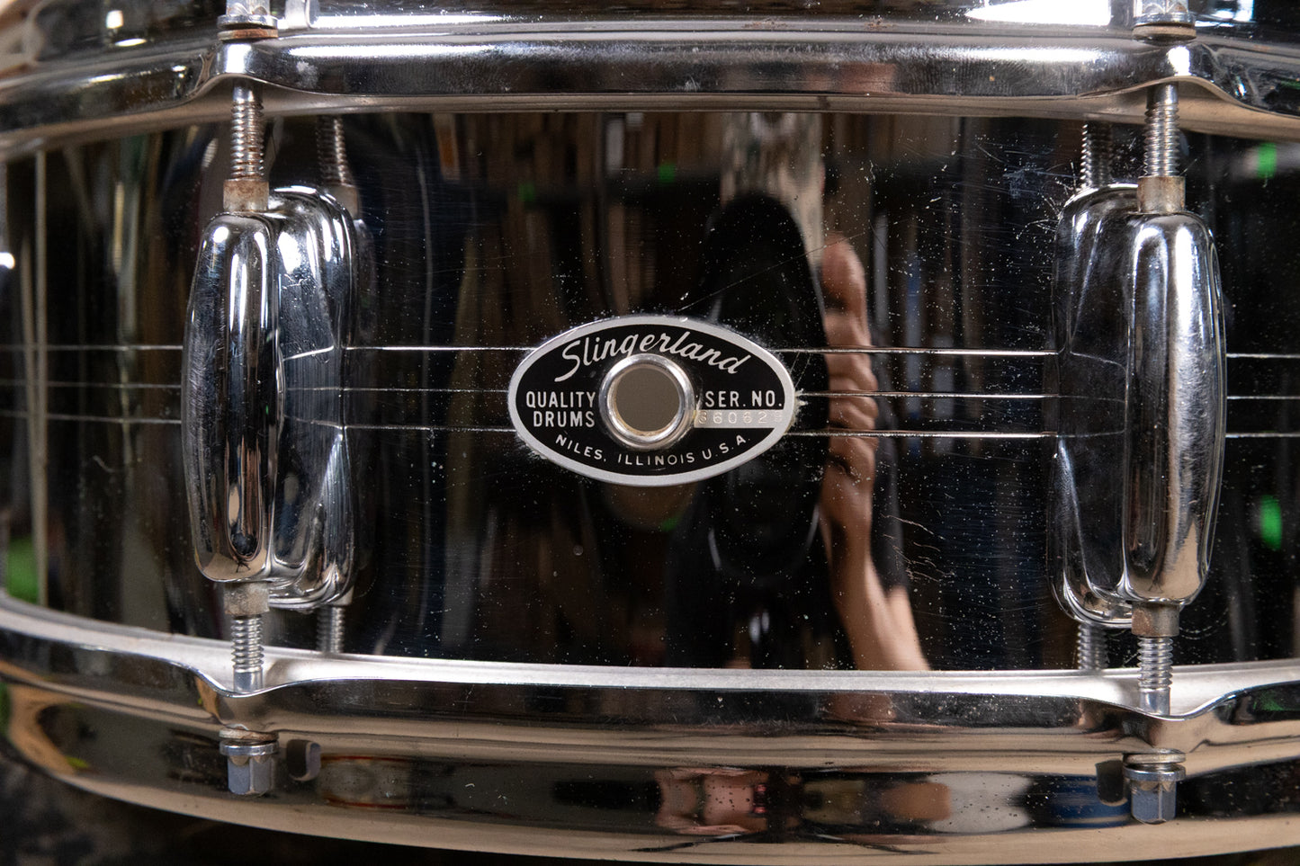 1970s Slingerland 5x14 Sound King Snare Drum