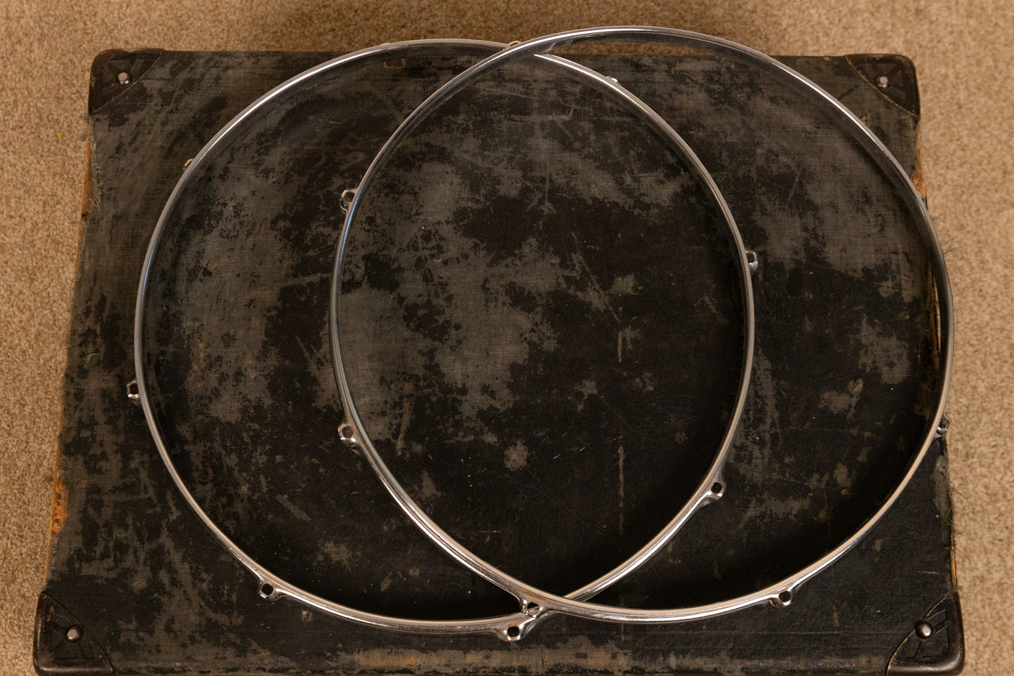 Vintage Rogers 16" Tom Hoops (Pair)