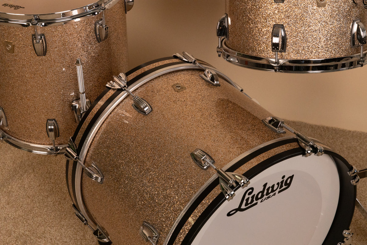 Ludwig Classic Maple Jazzette Champagne Sparkle Drum Set