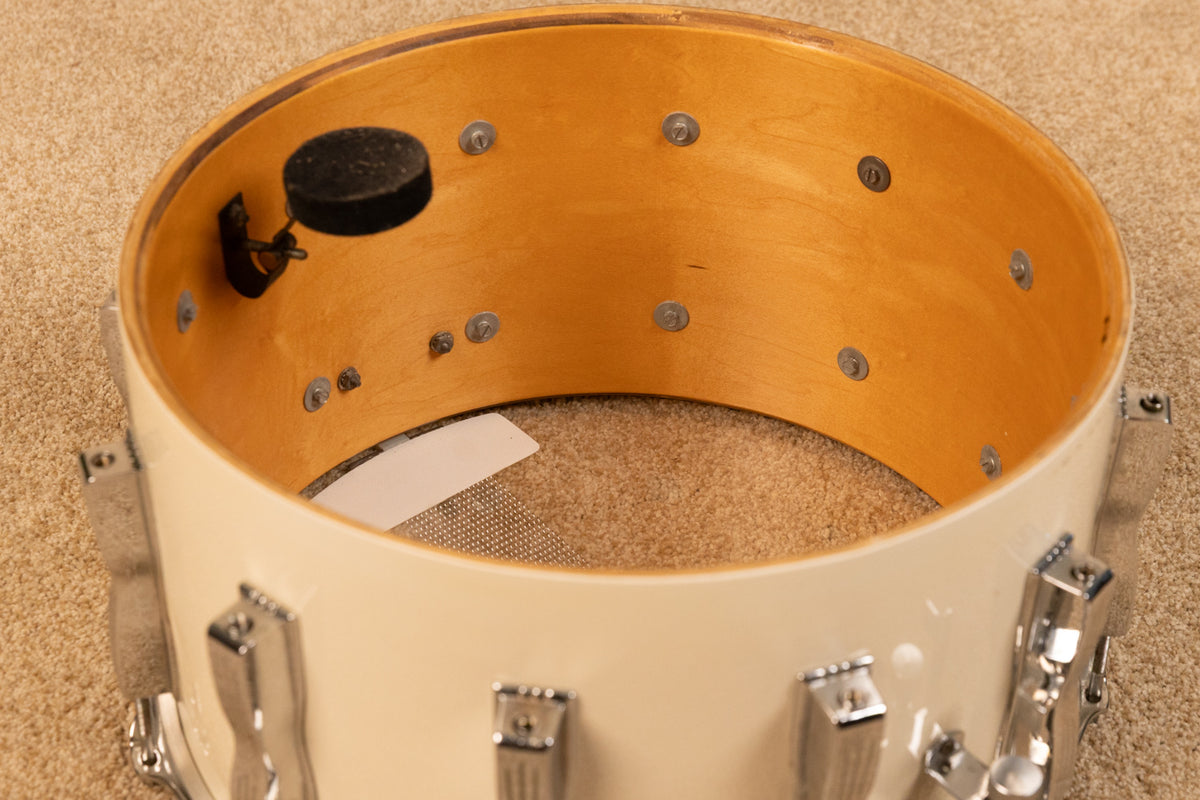 Ludwig 8x14 White Cortex Coliseum Snare Drum