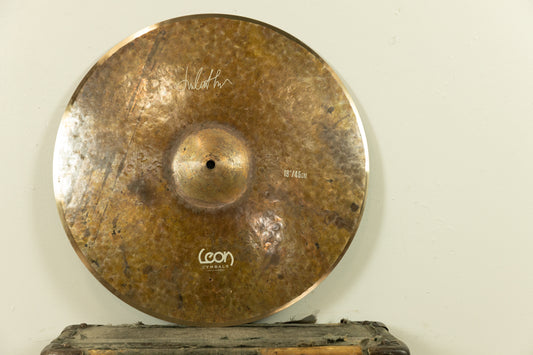 Leon 18" Dark Full Raw Medium Thin Crash Cymbal 1340g