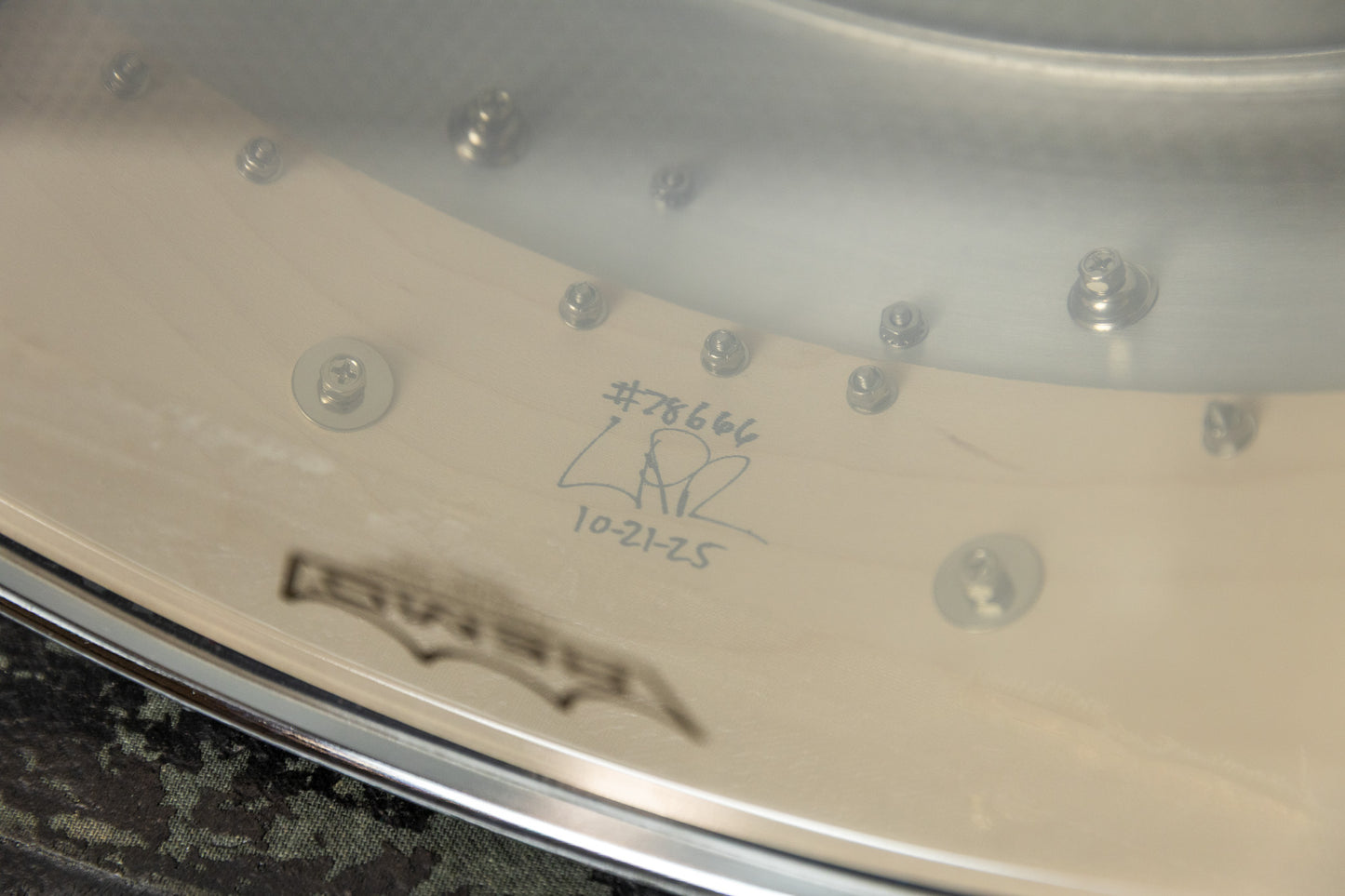 Pork Pie Percussion 6x14 Hybrid Aluminum Maple Mardi Gras Snare Drum