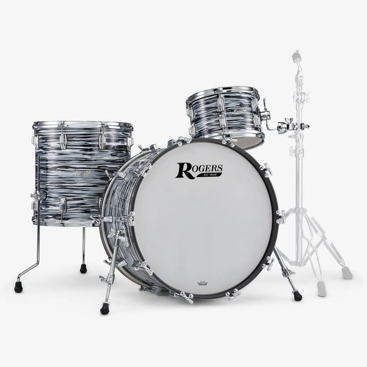 Rogers 70's Black Oyster PowerTone 3-Piece Shell Pack