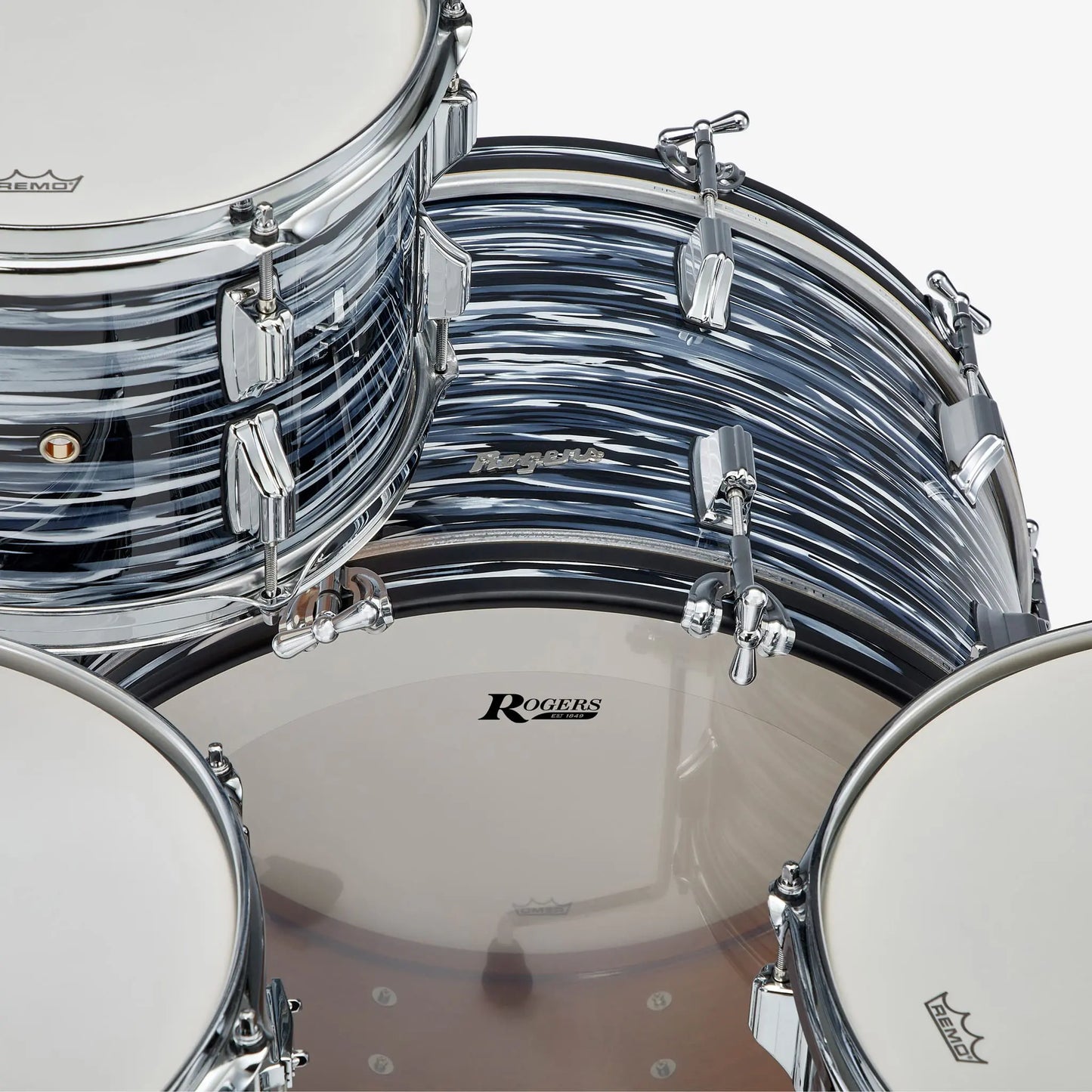 Rogers 70's Black Oyster PowerTone 3-Piece Shell Pack