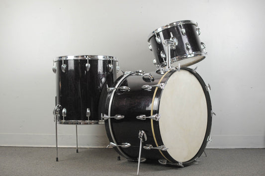 1965 Slingerland Gene Krupa Deluxe Black Sparkle Drum Set