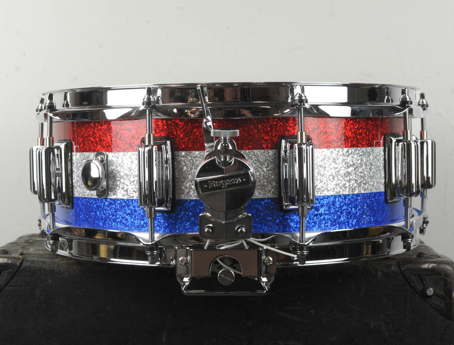 Rogers USA 5x14 Limited Edition Red White & Blue Sparkle Dyna-Sonic Snare Drum