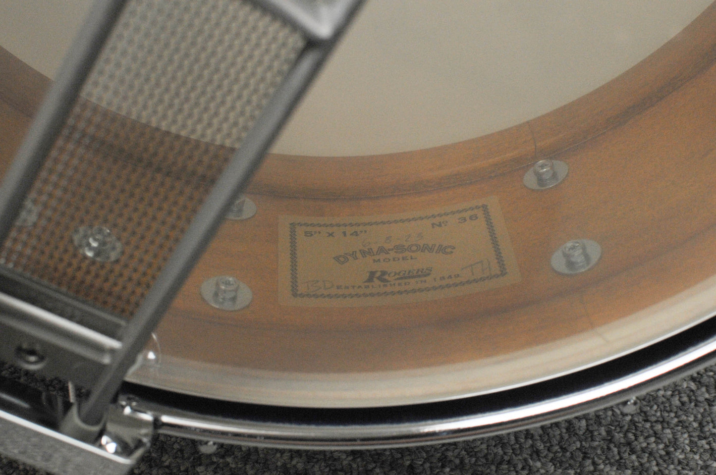 Rogers USA 5x14 Limited Edition Red White & Blue Sparkle Dyna-Sonic Snare Drum