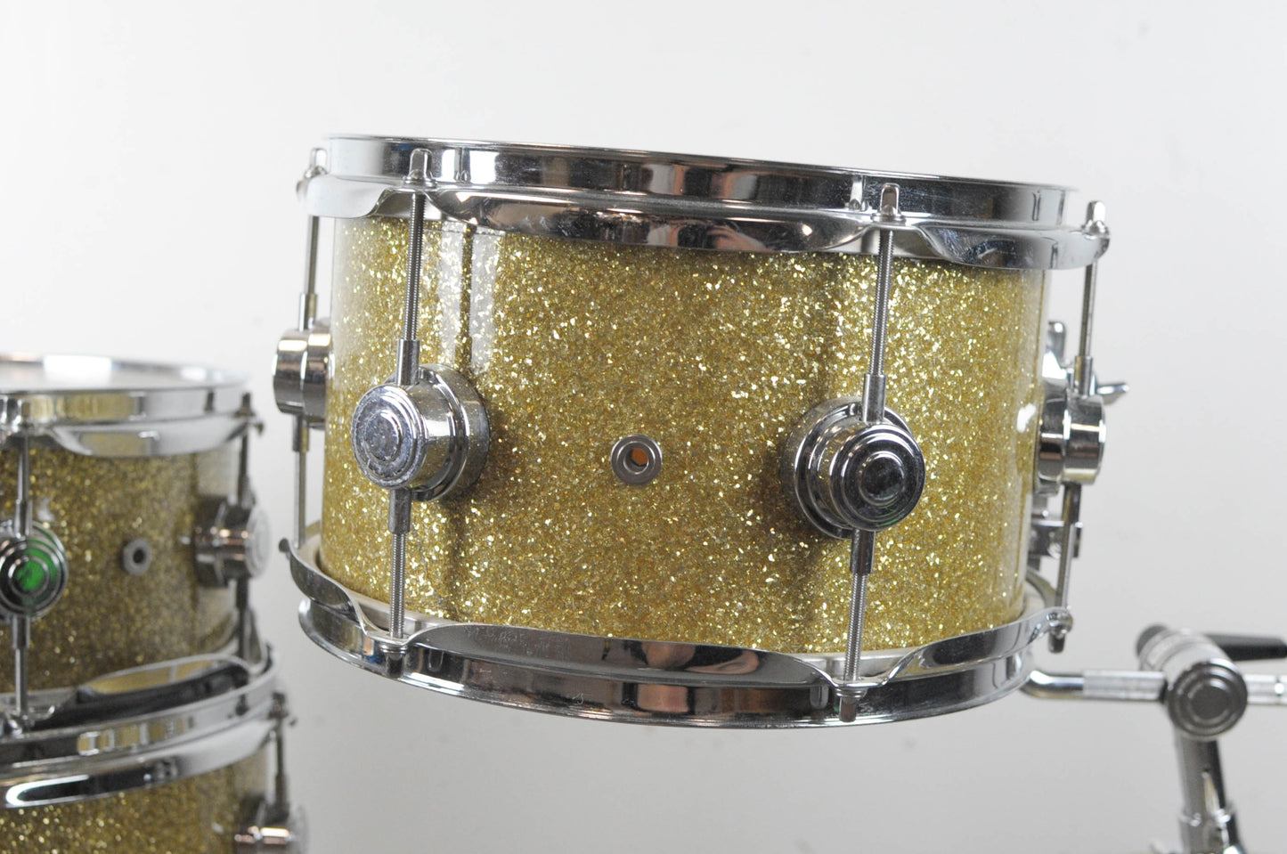 DW Drum Workshop Mini Pro Gold Glass Glitter Drum Set