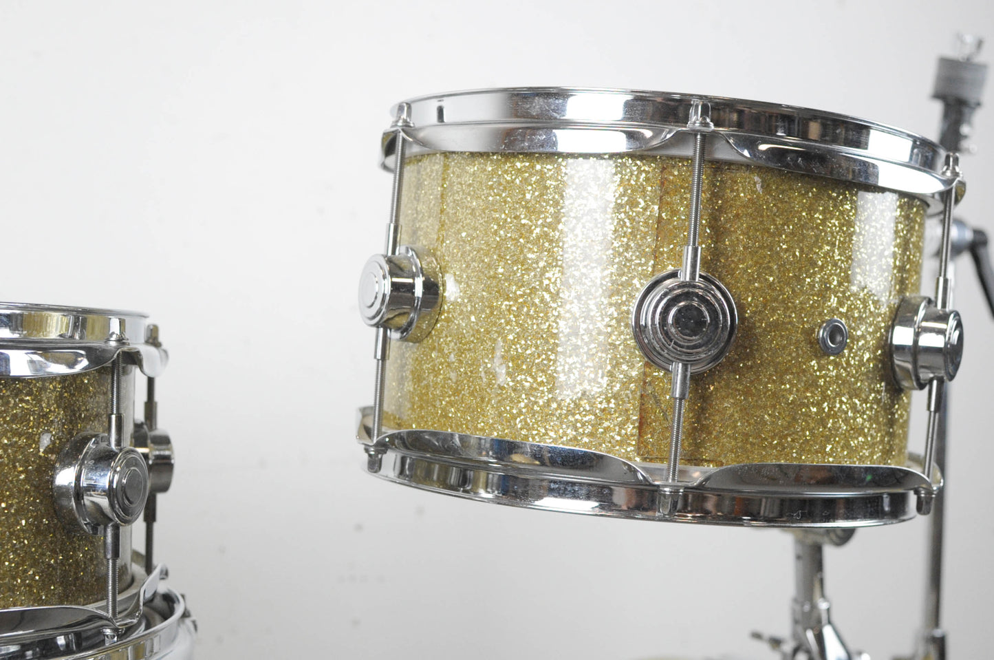 DW Drum Workshop Mini Pro Gold Glass Glitter Drum Set
