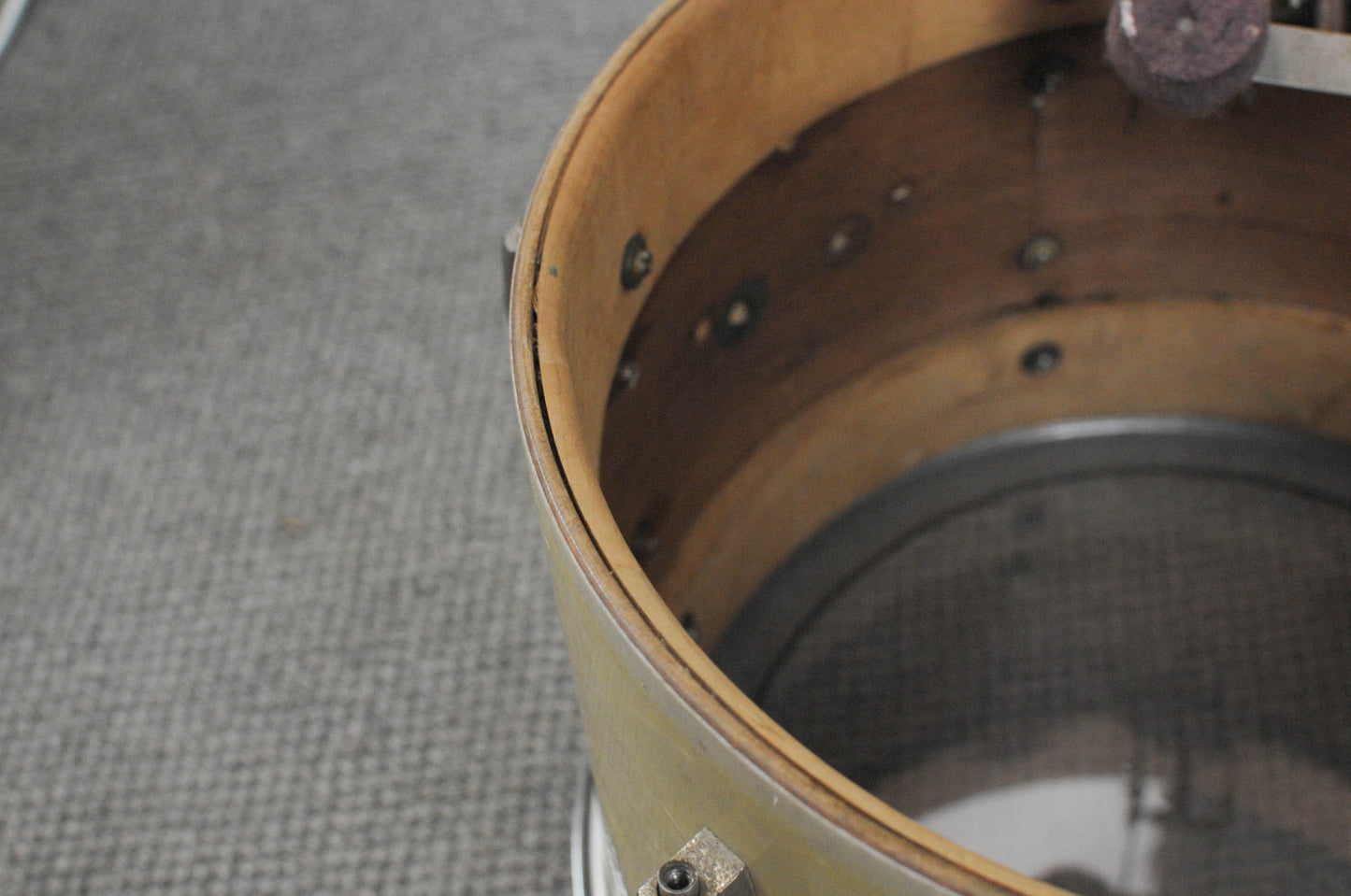 1940s 1950s Slingerland 9x13 White Marine Pearl Radio King Tom