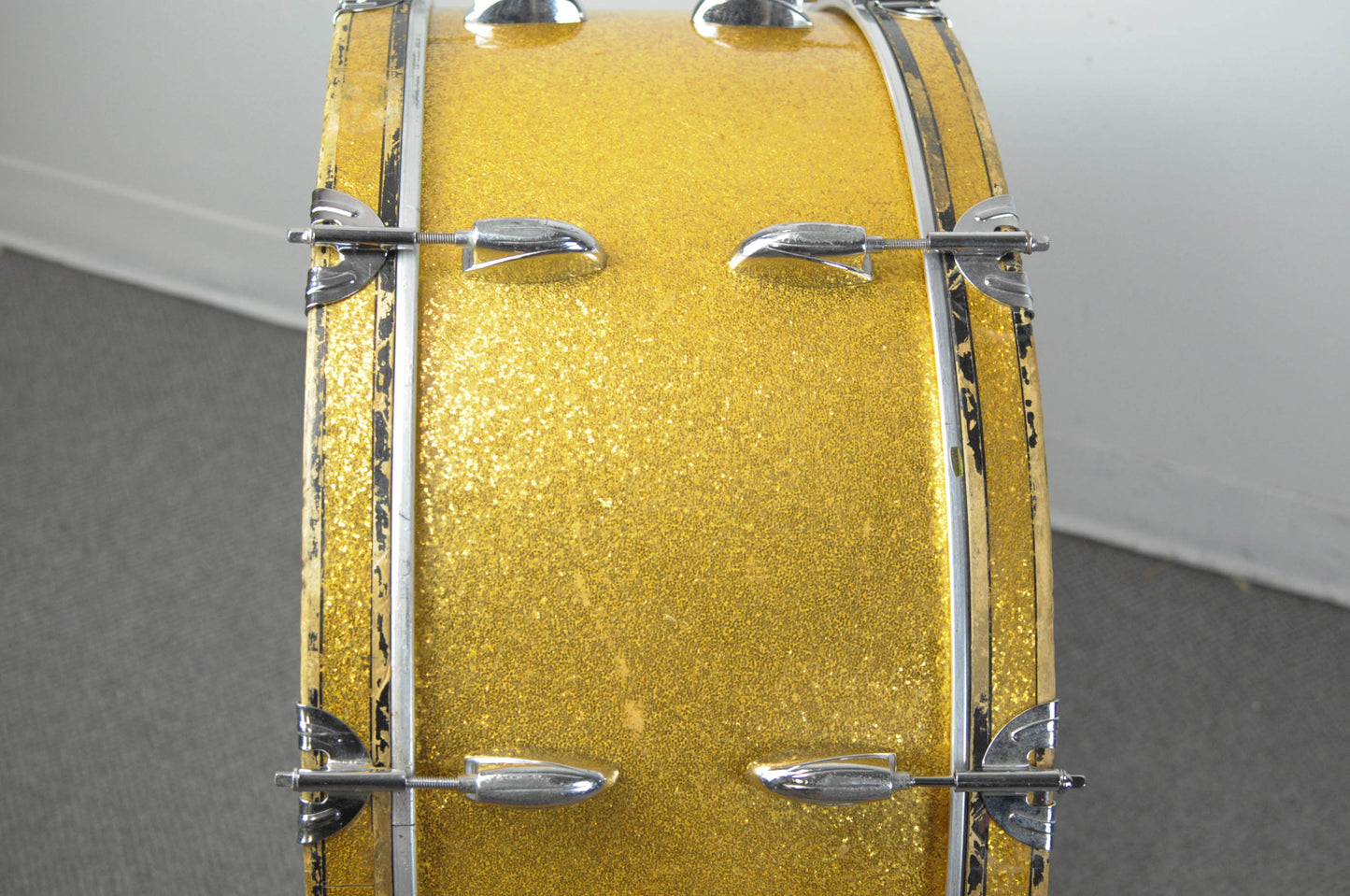 1960s Gretsch 10x28 Gold Sparkle Bass Drum