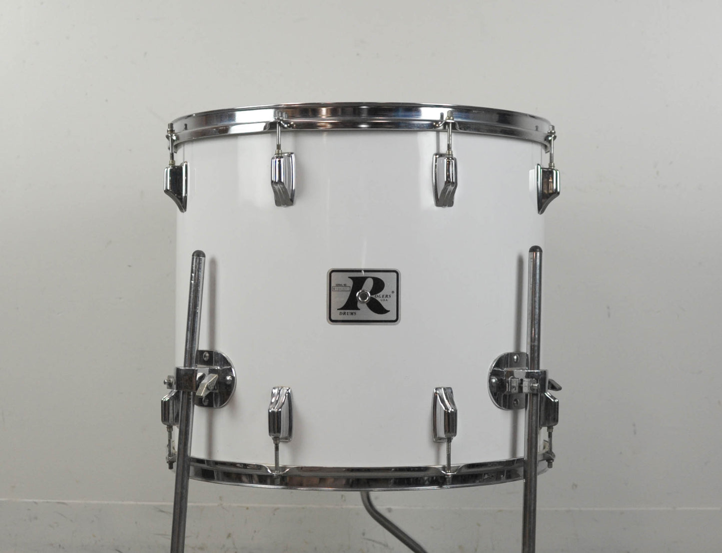 1970s Rogers 16x18 New England White Floor Tom