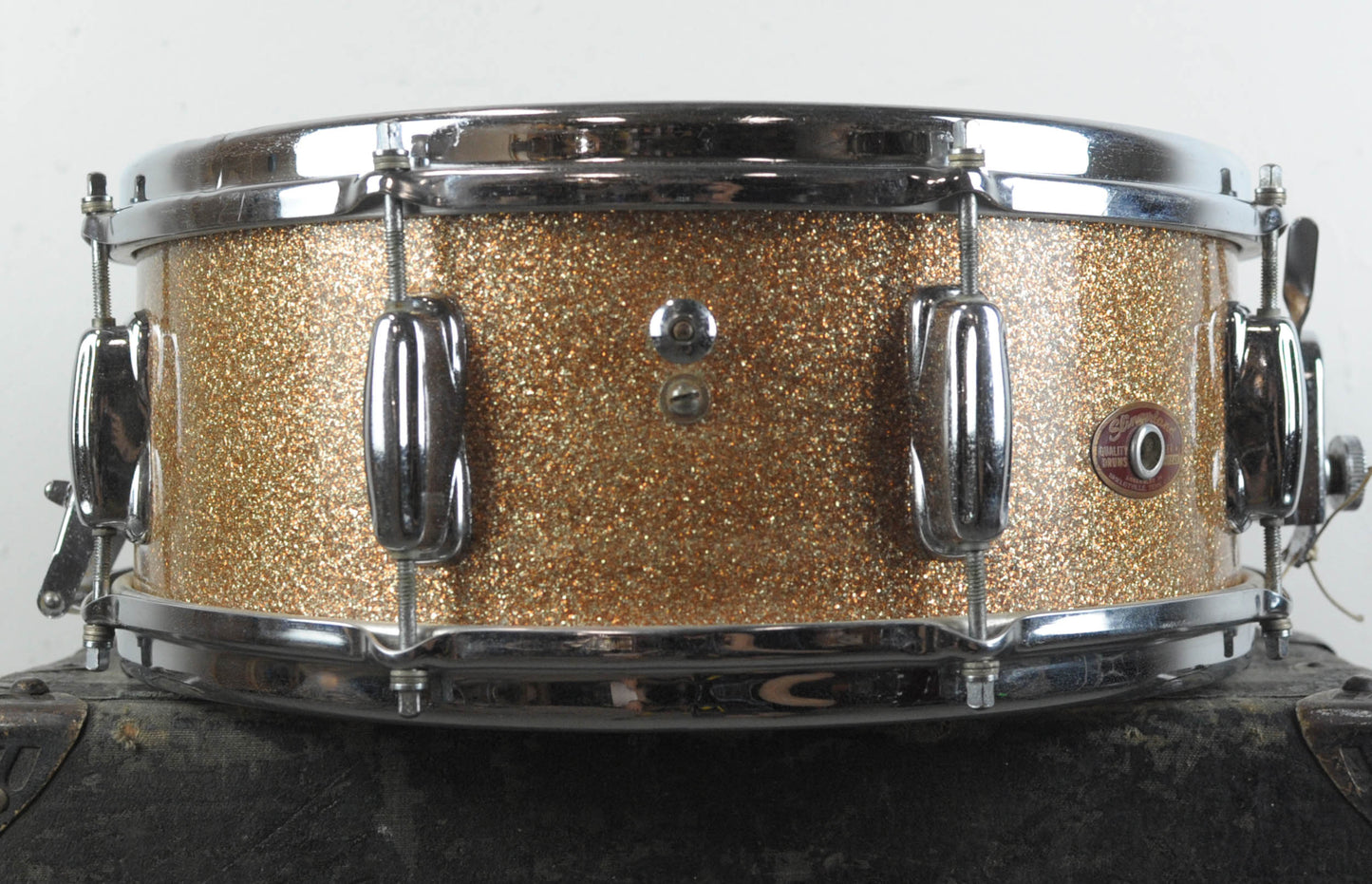 1966 Slingerland 5x14 Artist Sparkling Champagne Pearl Snare Drum