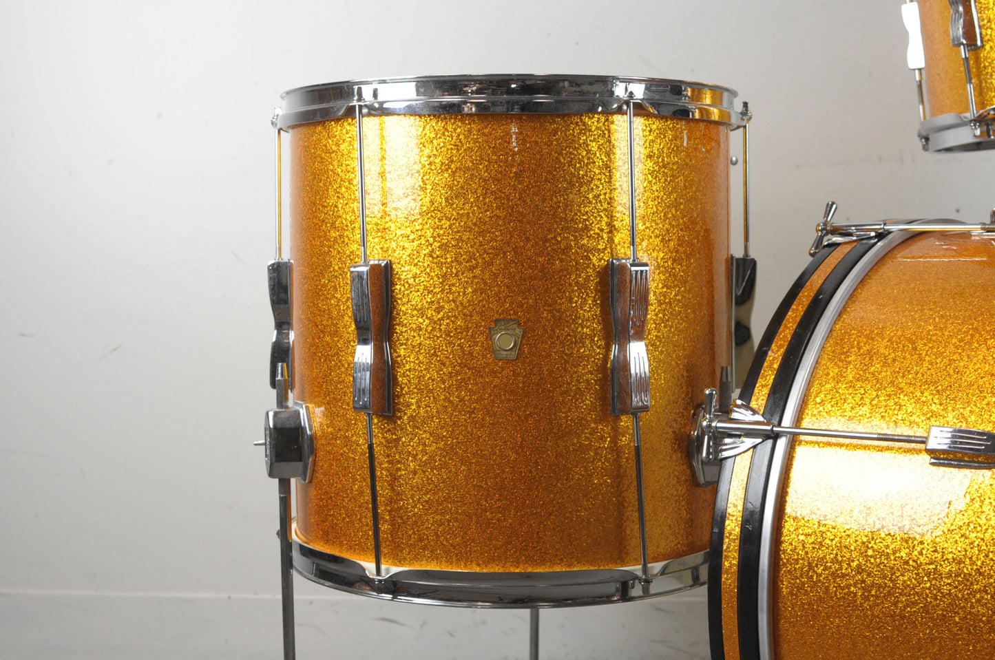 1960s Ludwig Club Date Gold Sparkle Drum Set