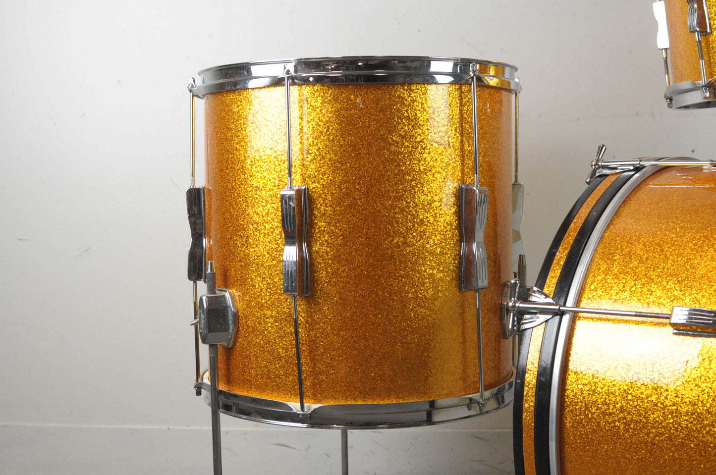 1960s Ludwig Club Date Gold Sparkle Drum Set