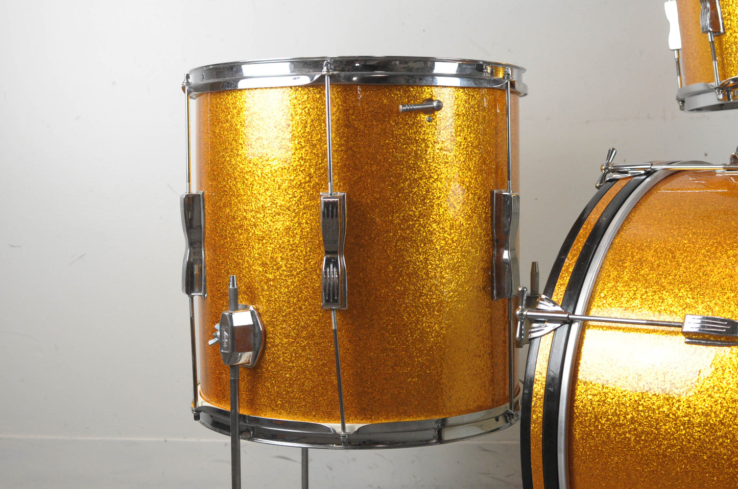 1960s Ludwig Club Date Gold Sparkle Drum Set