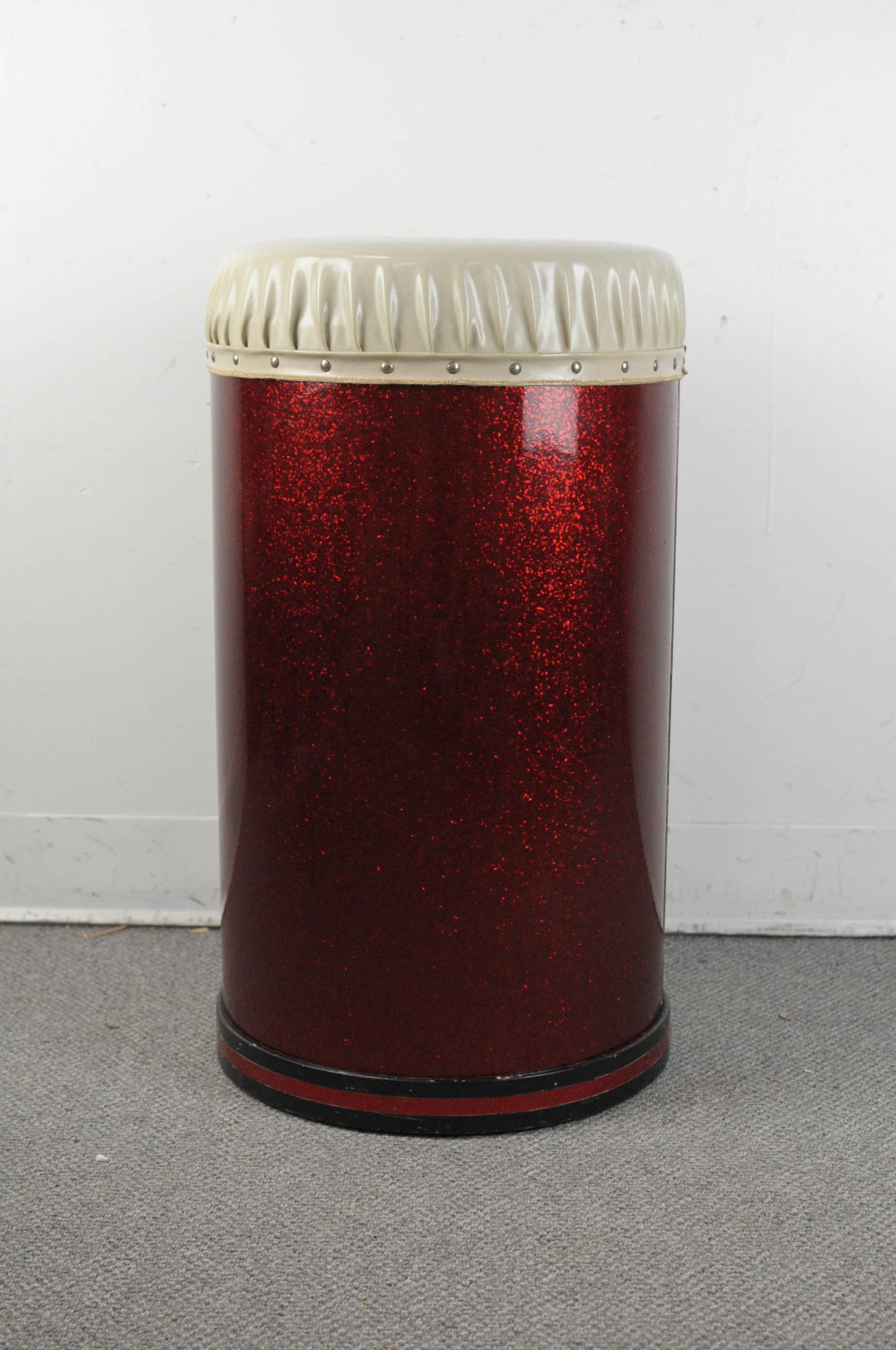 1950s Slingerland Sparkling Red Pearl Canister Throne