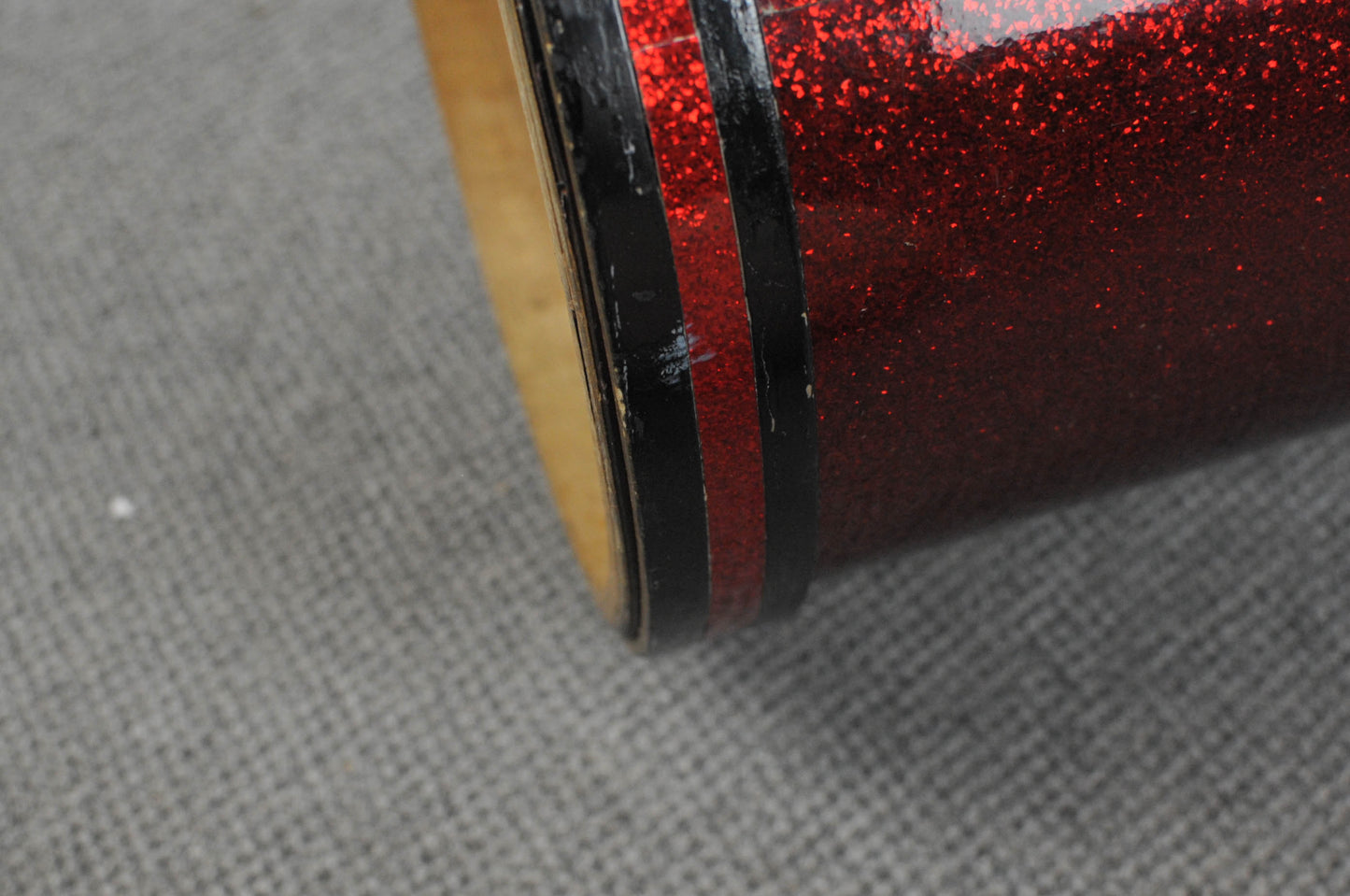 1950s Slingerland Sparkling Red Pearl Canister Throne