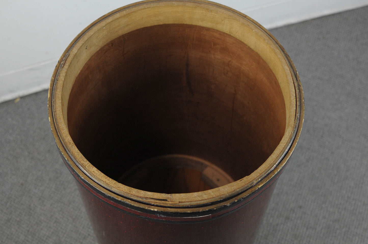 1950s Slingerland Sparkling Red Pearl Canister Throne