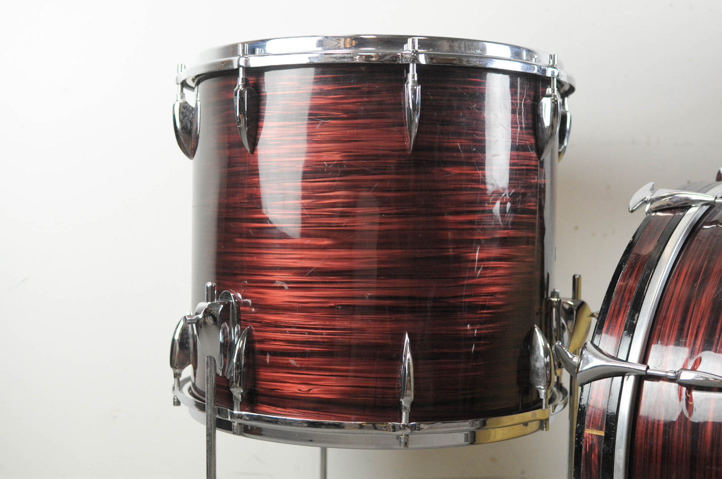 1960s Sonor "K-180" Red Marble Drum Set