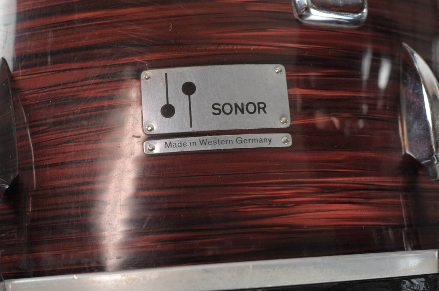 1960s Sonor "K-180" Red Marble Drum Set