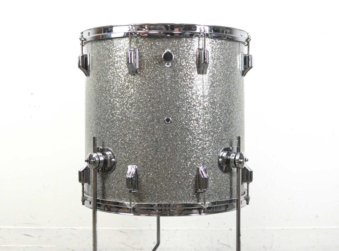 1960s Rogers 16x16 Silver Sparkle Pearl Floor Tom
