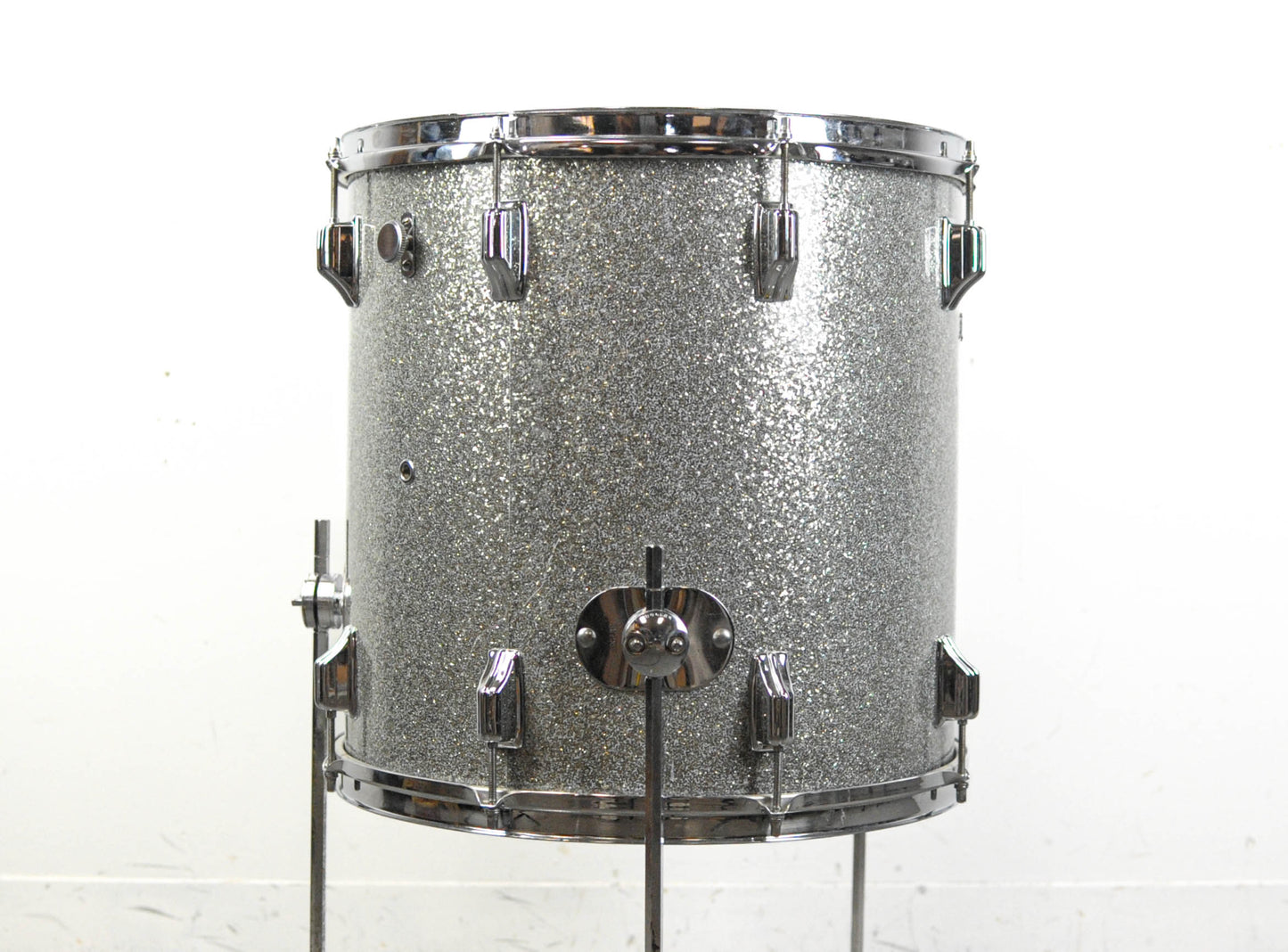 1960s Rogers 16x16 Silver Sparkle Pearl Floor Tom