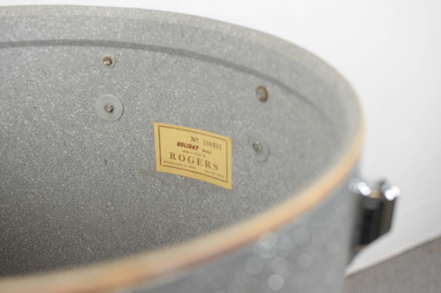 1960s Rogers 16x16 Silver Sparkle Pearl Floor Tom