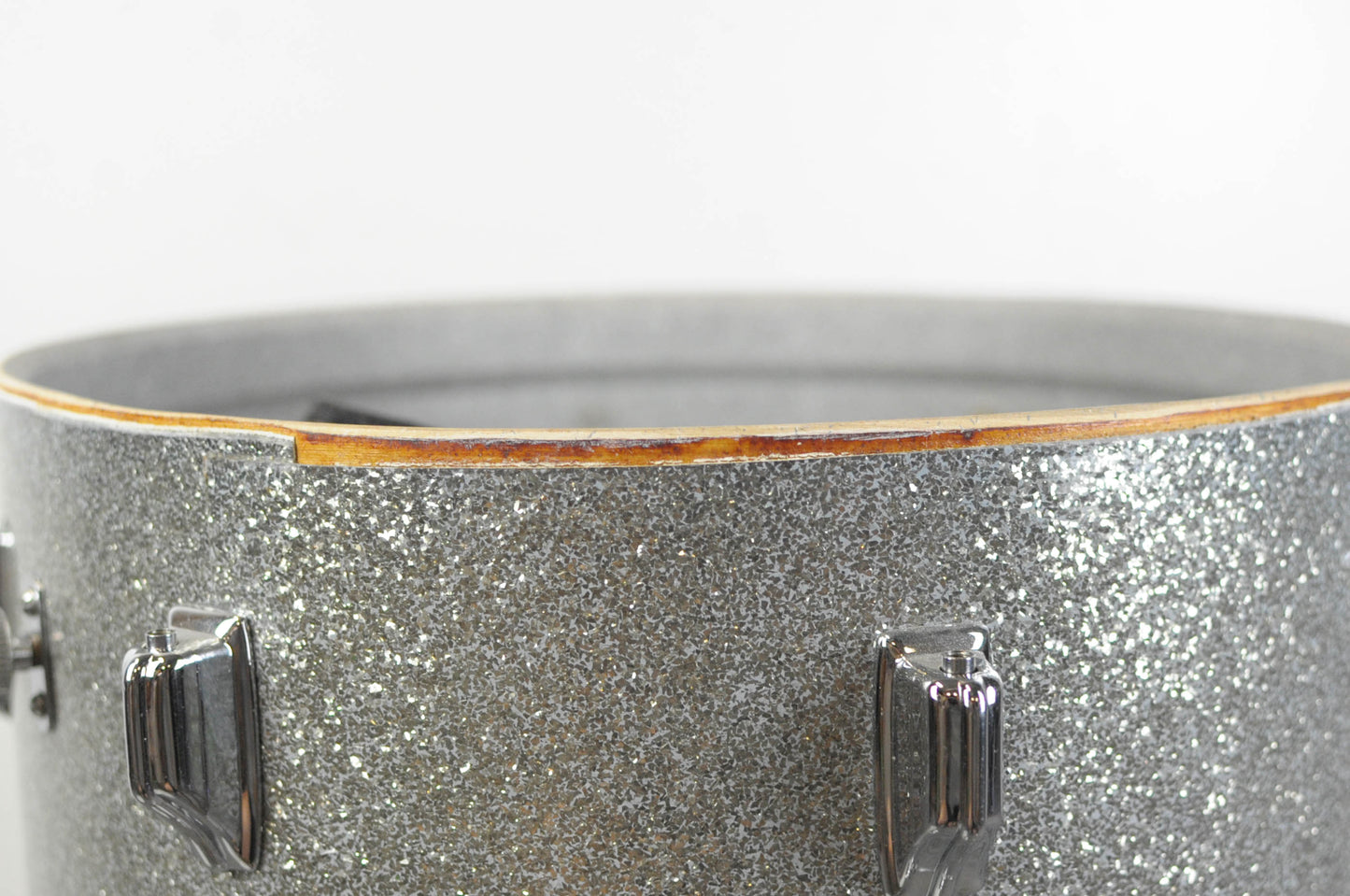 1960s Rogers 16x16 Silver Sparkle Pearl Floor Tom