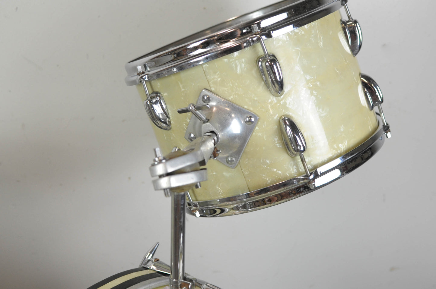 1960s Slingerland "Modern Jazz" White Marine Pearl Drum Set