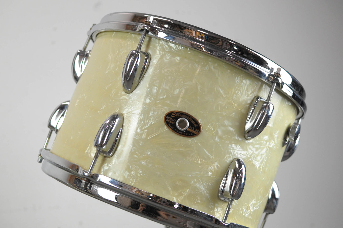 1960s Slingerland "Modern Jazz" White Marine Pearl Drum Set