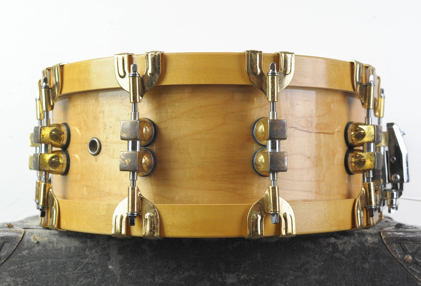 1990s Premier Signia 5.5x14 Maple Snare Drum