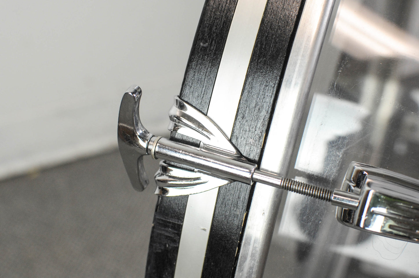 1970s Ludwig 14x24 Clear Vistalite Bass Drum w/ Rail
