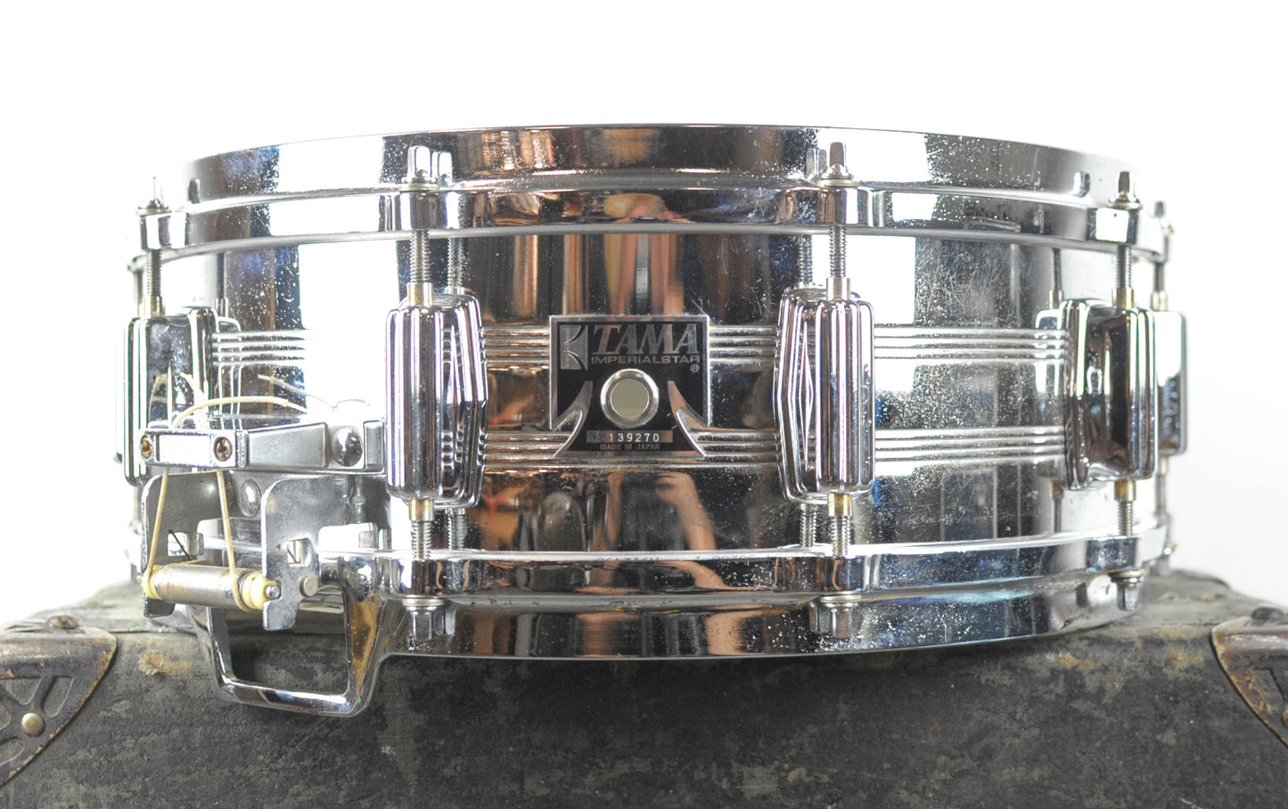 1980s Tama 5x14 Model 8055 Imperialstar Mastercraft Steel Snare Drum