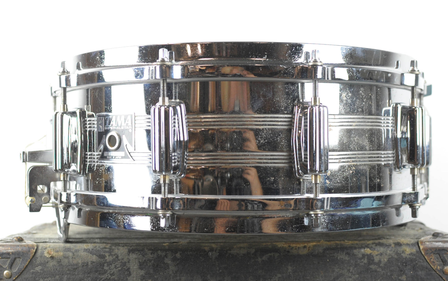 1980s Tama 5x14 Model 8055 Imperialstar Mastercraft Steel Snare Drum