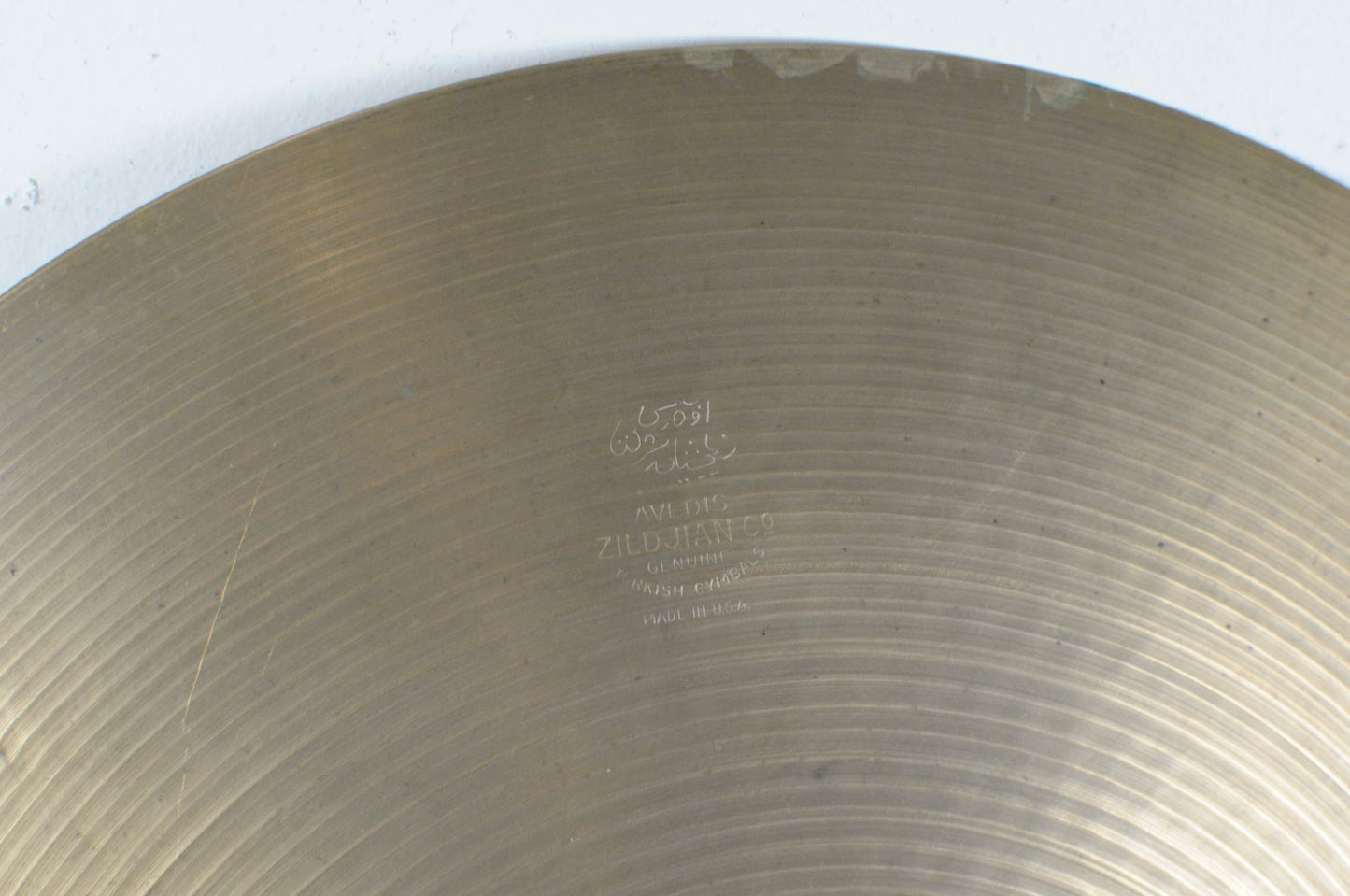 1960s Zildjian A 16" Paper Thin Crash Cymbal 1020g
