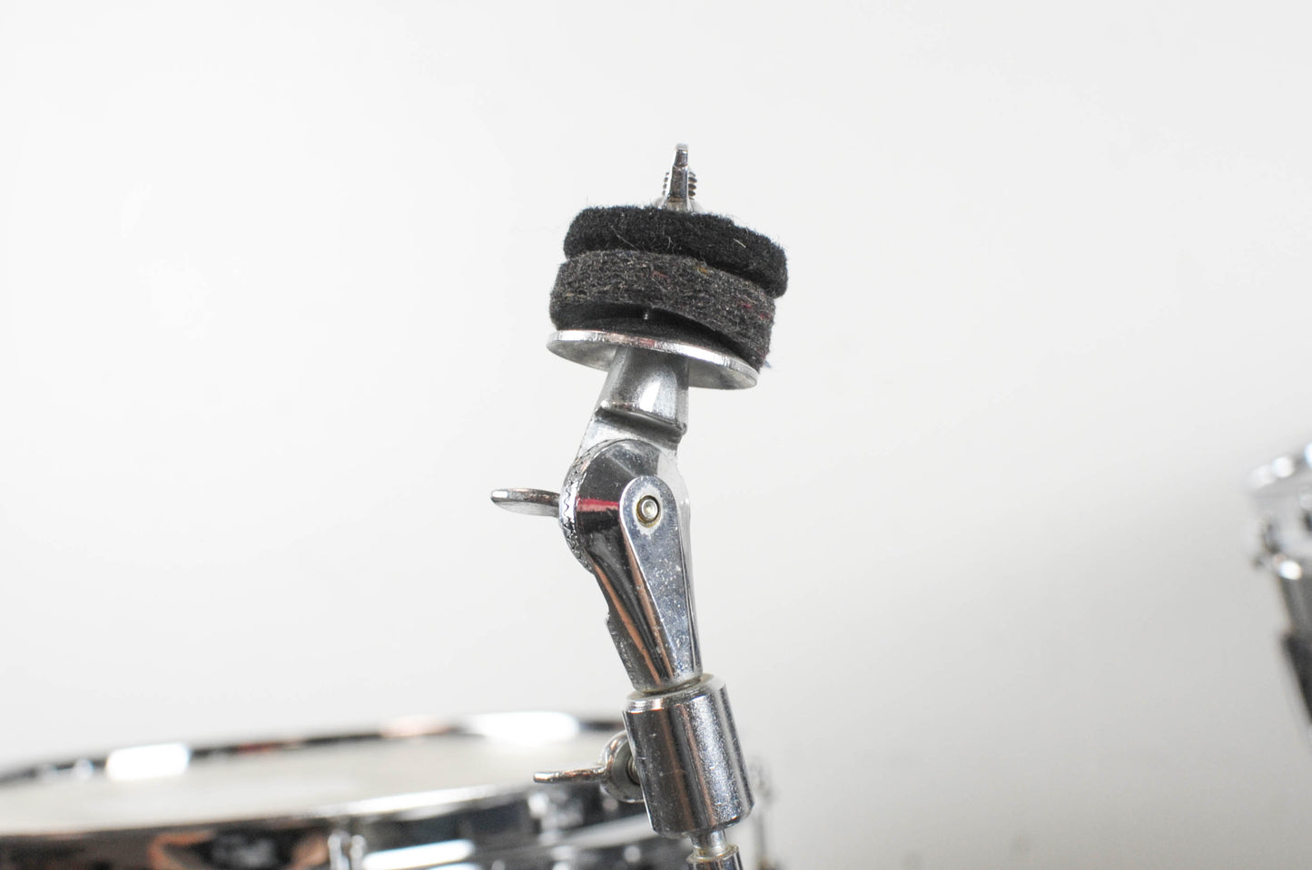 1970s Beverley Black Diamond Pearl Drum Set