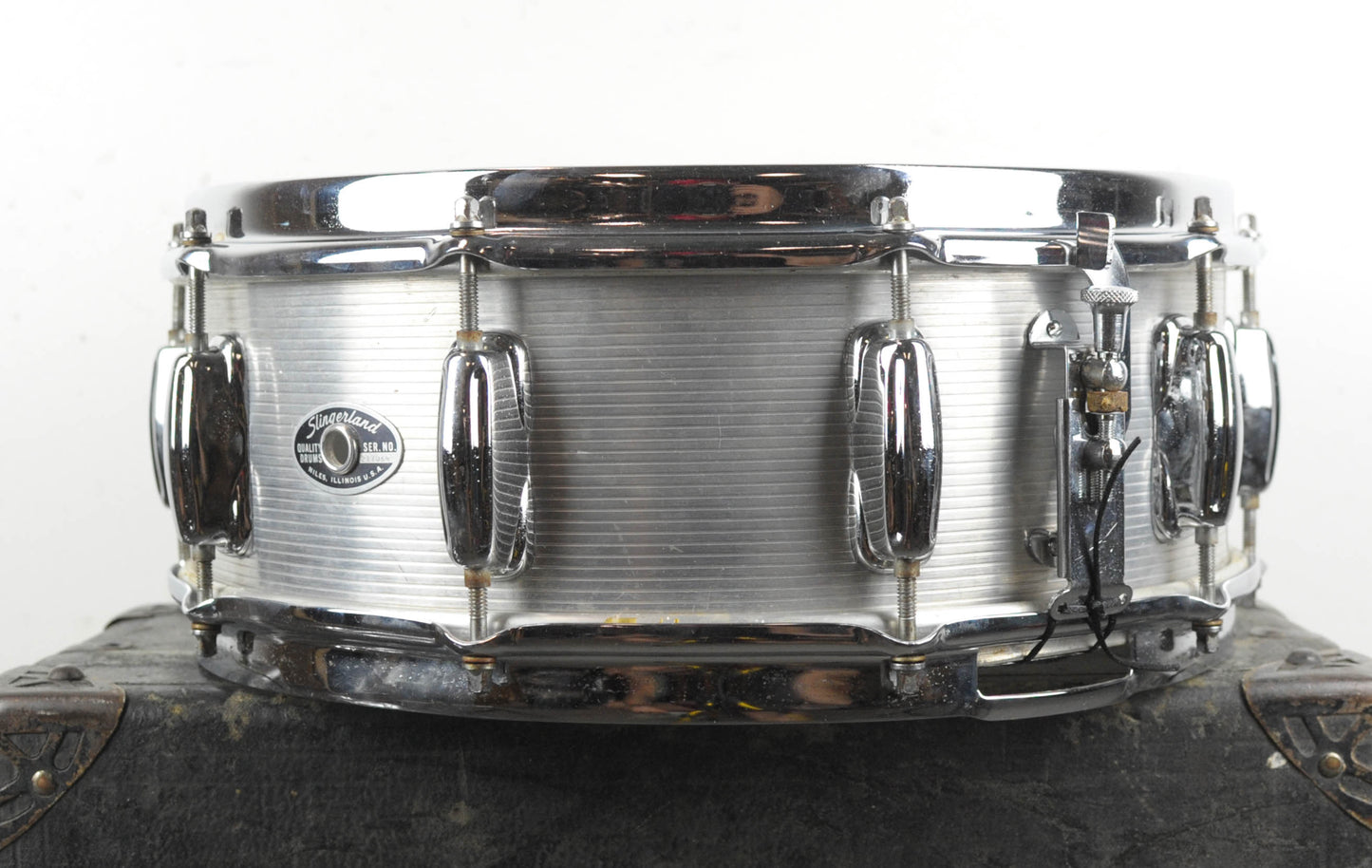 1970s Slingerland 5x14 "Ribbed Aluminum" Snare Drum