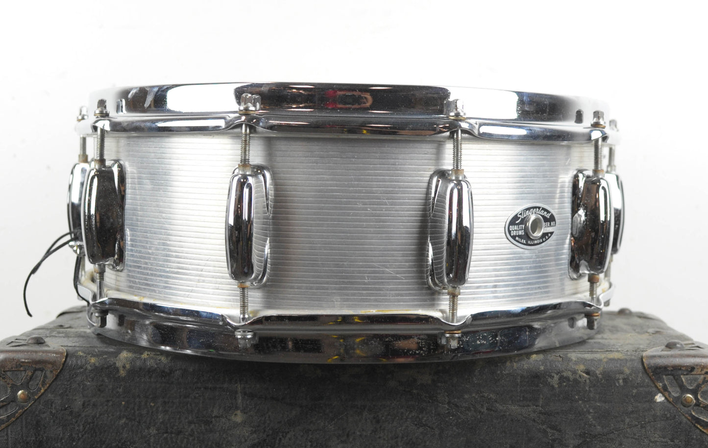 1970s Slingerland 5x14 "Ribbed Aluminum" Snare Drum