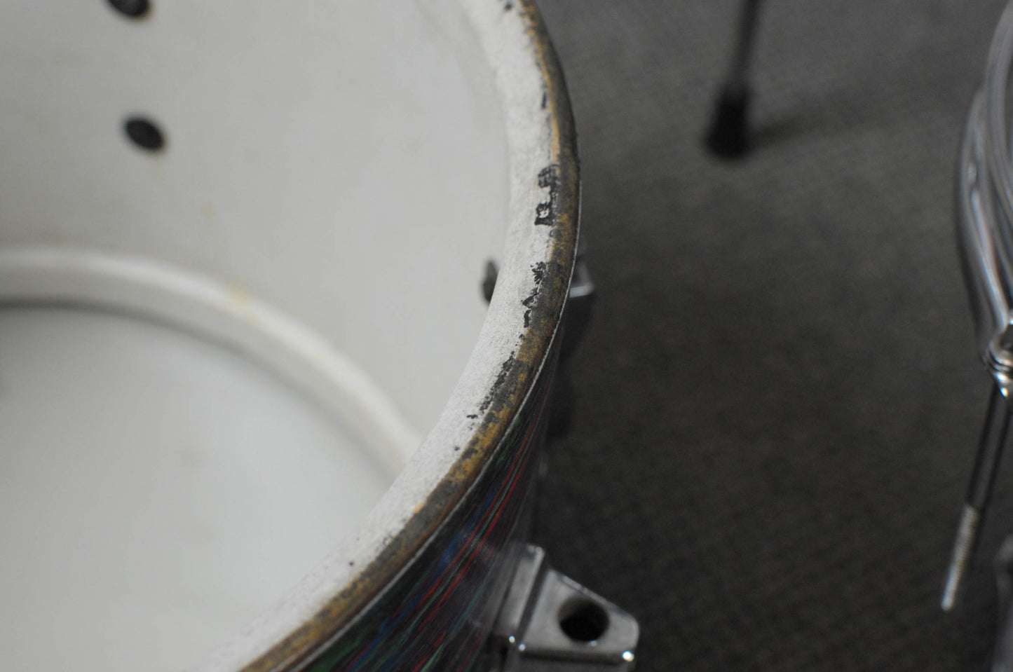 1960s Ludwig Psychedelic Red Club Date Drum Set