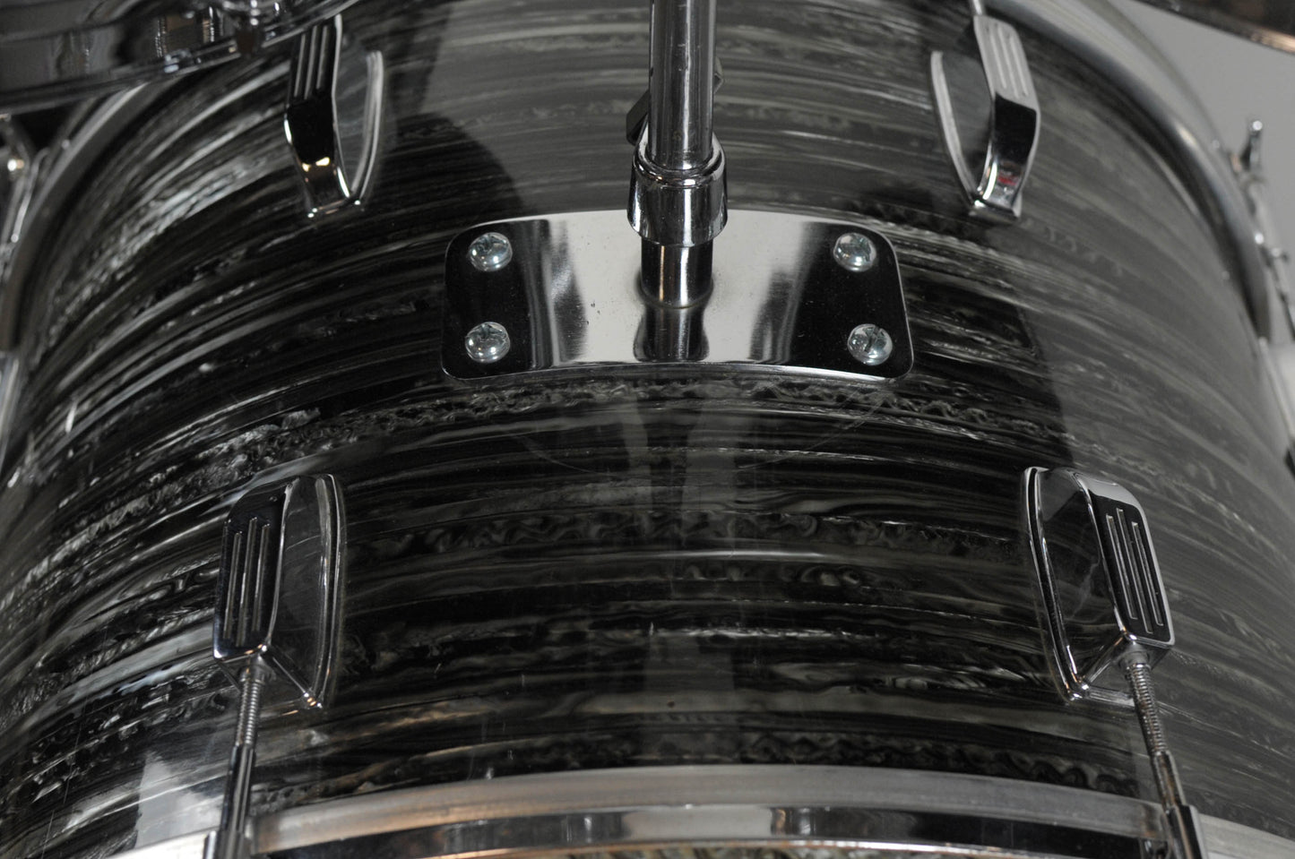 1970s Rogers R-360 "Double Soul" Black Strata Pearl Drum Set