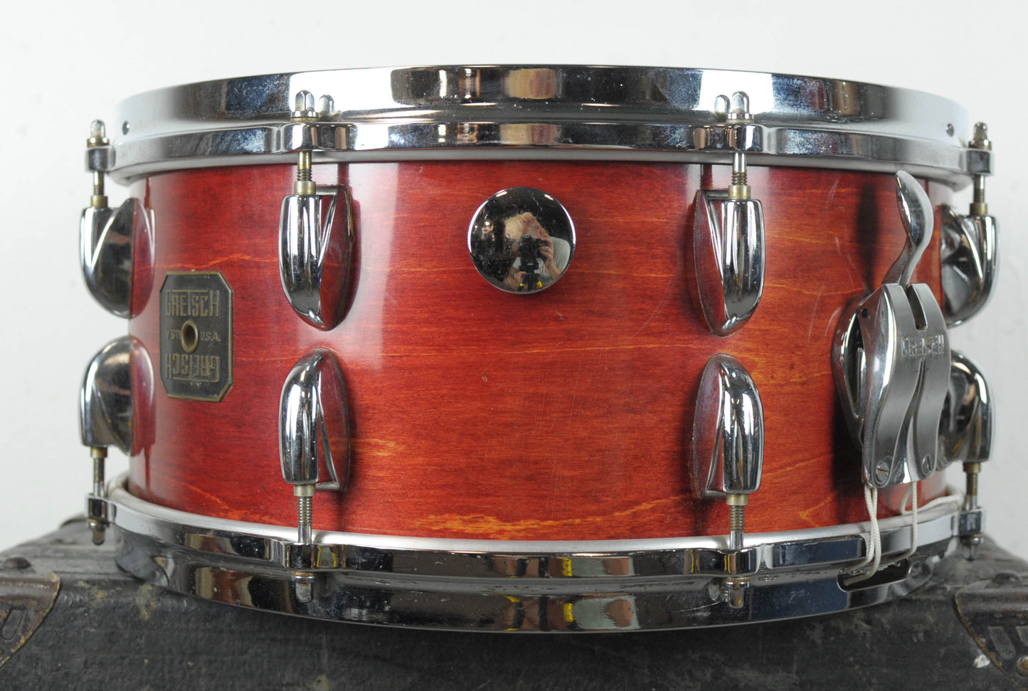 1980s Gretsch 6.5x14 Model 4155 Rosewood Snare Drum