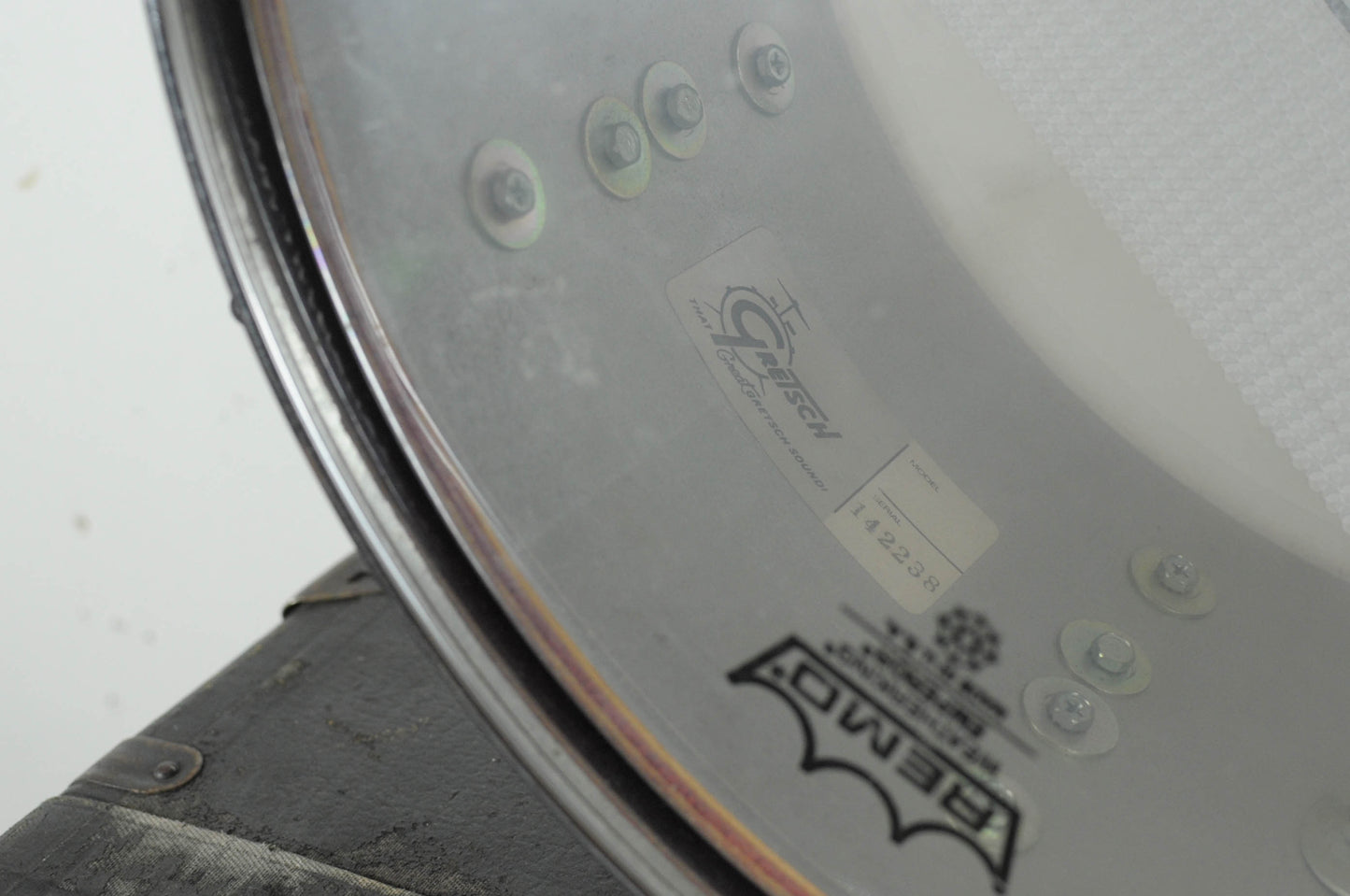 1980s Gretsch 6.5x14 Model 4155 Rosewood Snare Drum