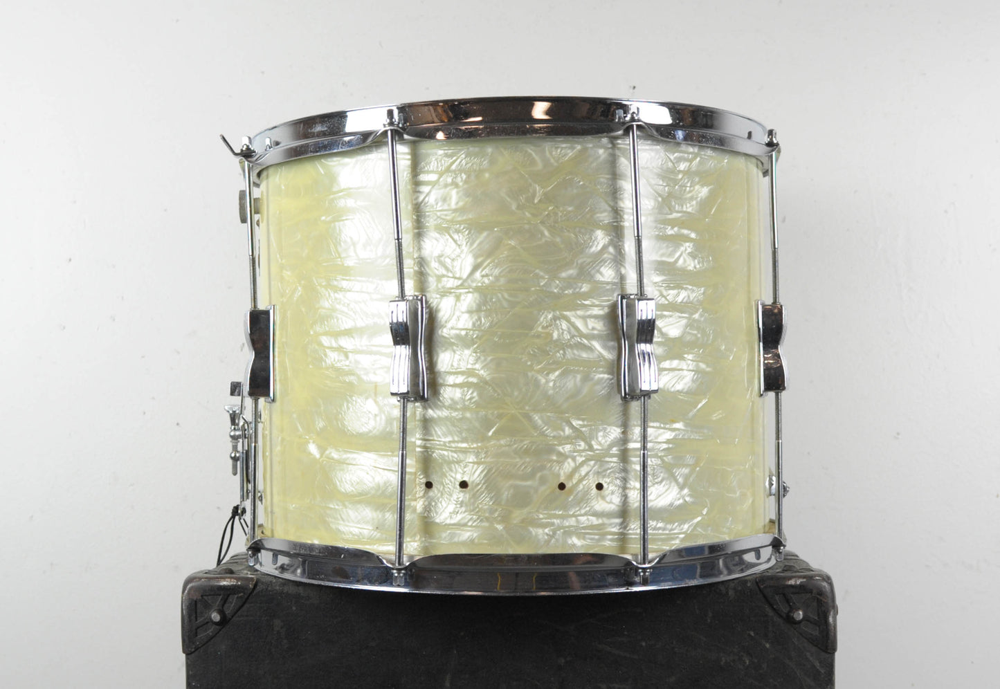 1960s Ludwig 12x15 "Parade Master" White Marine Pearl Parade Drum