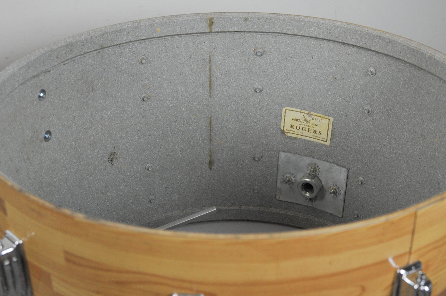 1970s Rogers Butcher Block 14x22 8x12 and 16x16 Drum Set