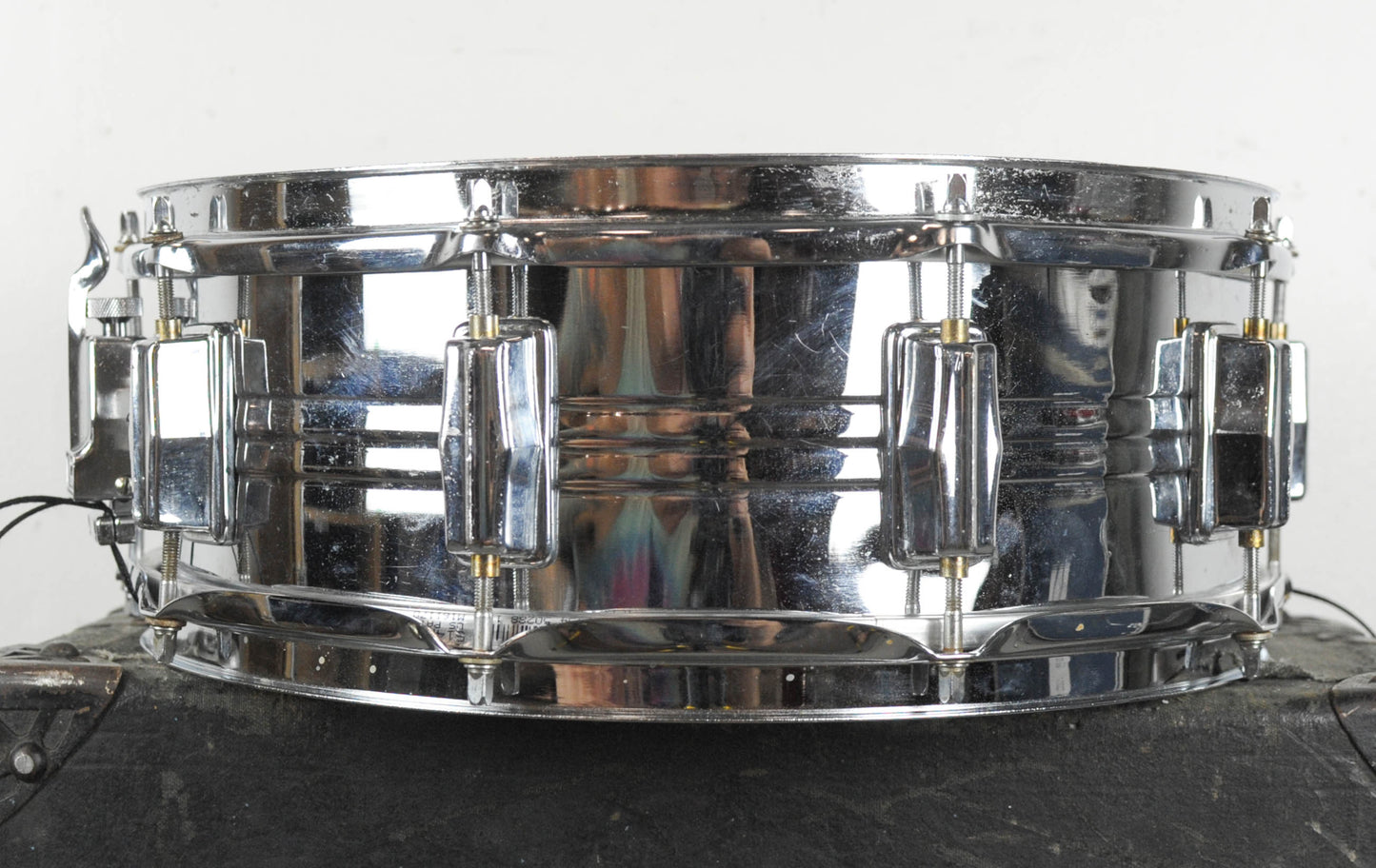 1970s Pearl 5x14 B-4514 Chrome Over Brass Snare Drum